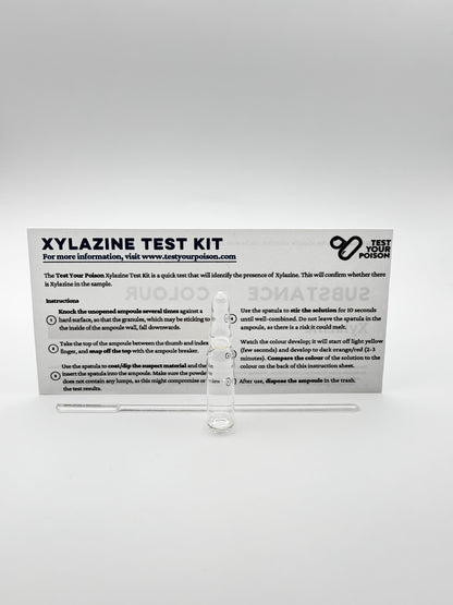 XYLAZINE TEST KIT packaging on a white background